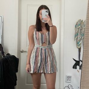 Striped romper